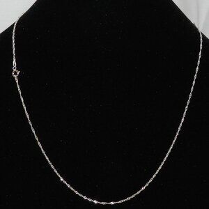 20" Disco 1.5mm .925 Sterling Silver Chain w Spring Ring Clasp Necklace CN260